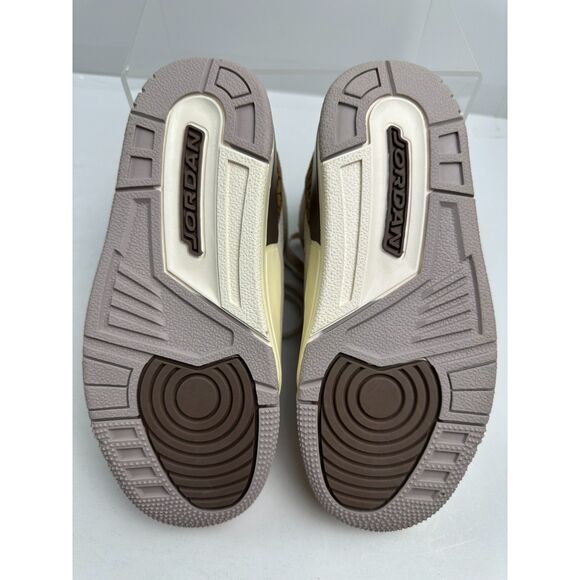 Jordan 3 Retro (PS) Boys 13C DM0966 102 Lt Orewood Brn/Metallic Gold NEW - Picture 3 of 6